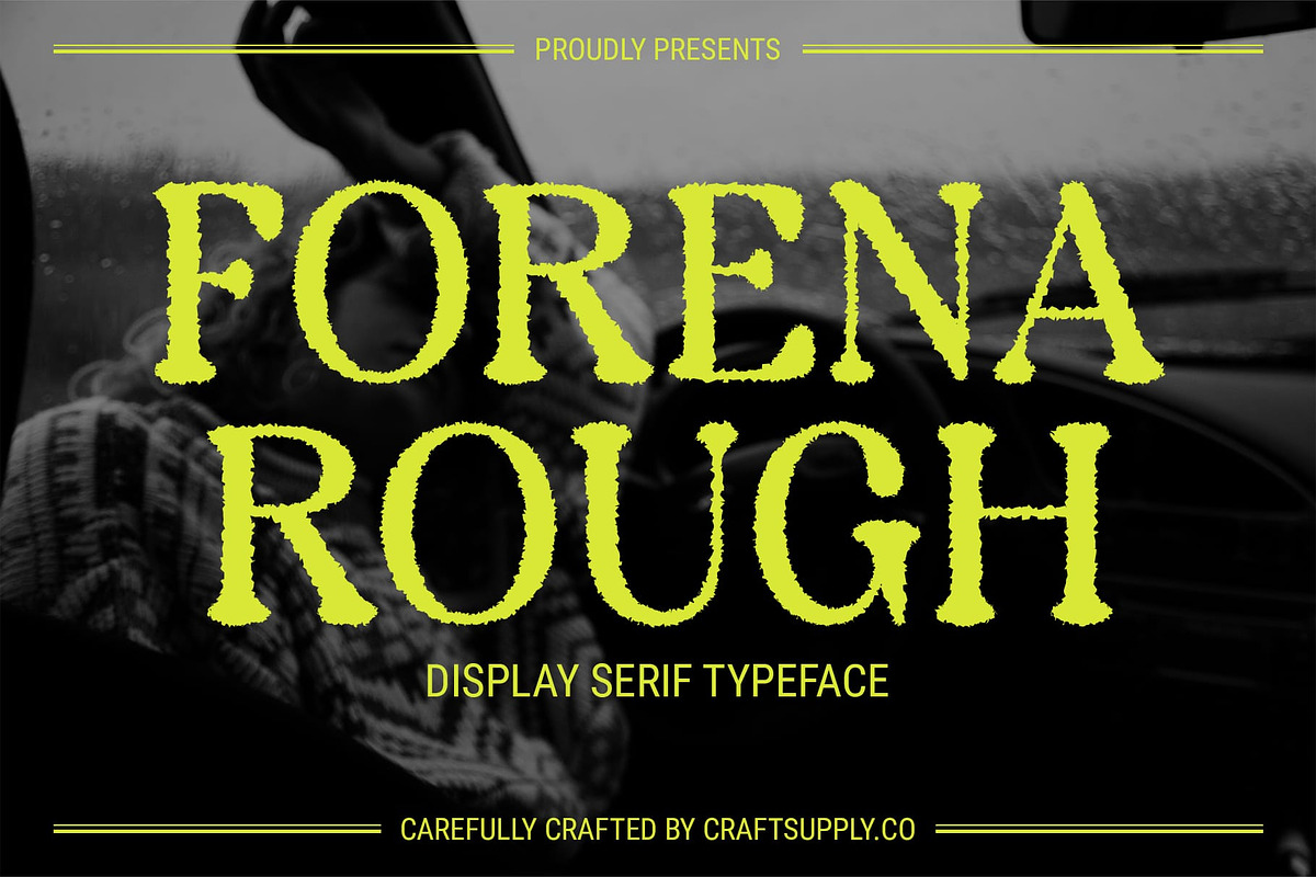 Forena Rough, a Serif Font by Craft Supply Co. (Photo 1 of 8)