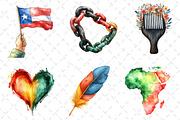 Minimalist Juneteenth Clipart, an Illustration by Dream Creation (Thumbnail 2 of 6)