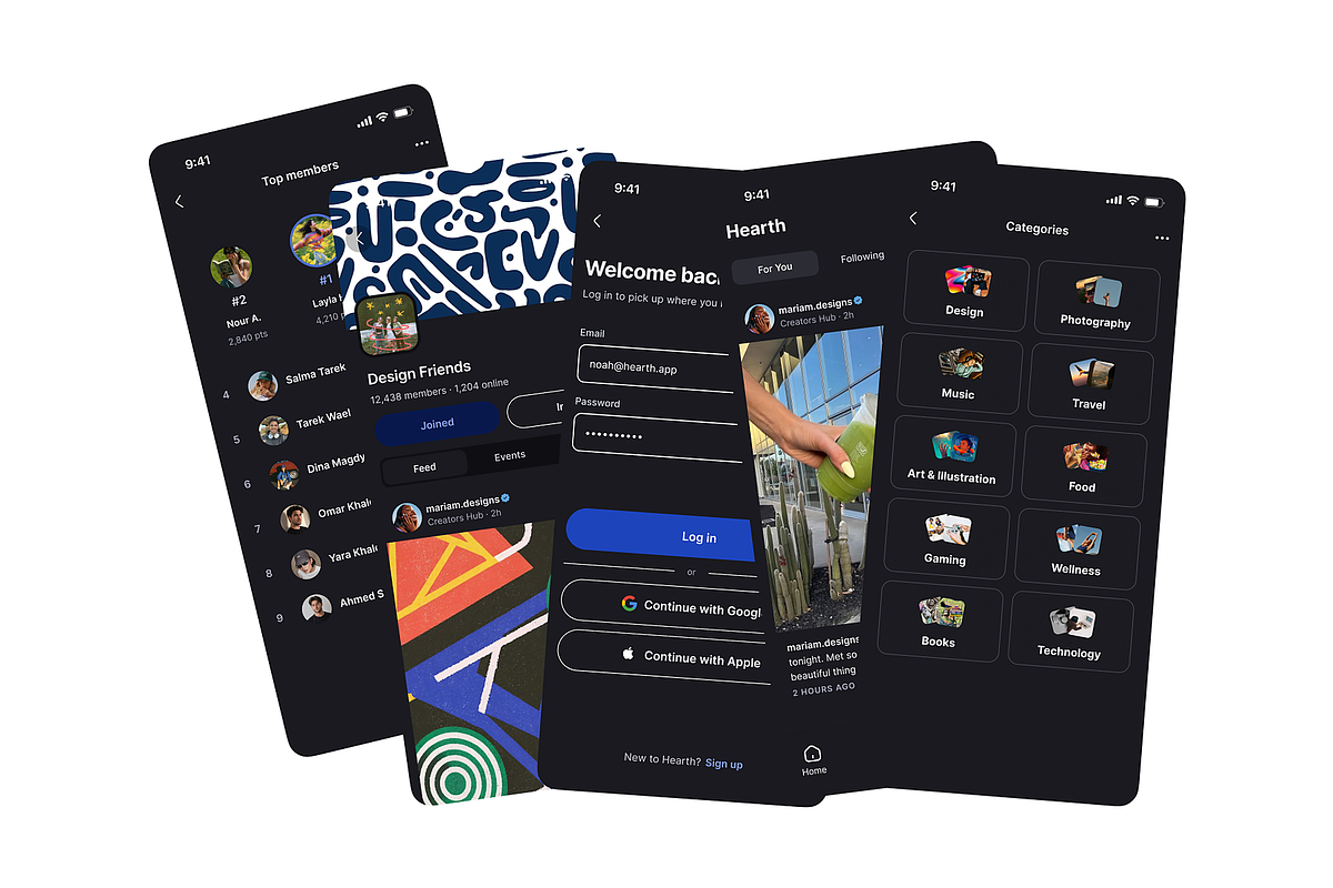 Hearth Social Community App, an App Template by DjectStudio (Photo 7 of 8)
