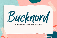 Bucknord - Handwritten Marker Font