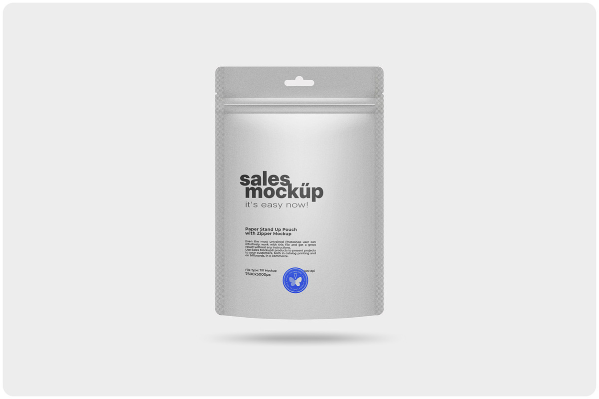 Doy-Pack With Zipper Mockup, a Packaging Mockup by Reformer Mockup (Photo 2 of 5)