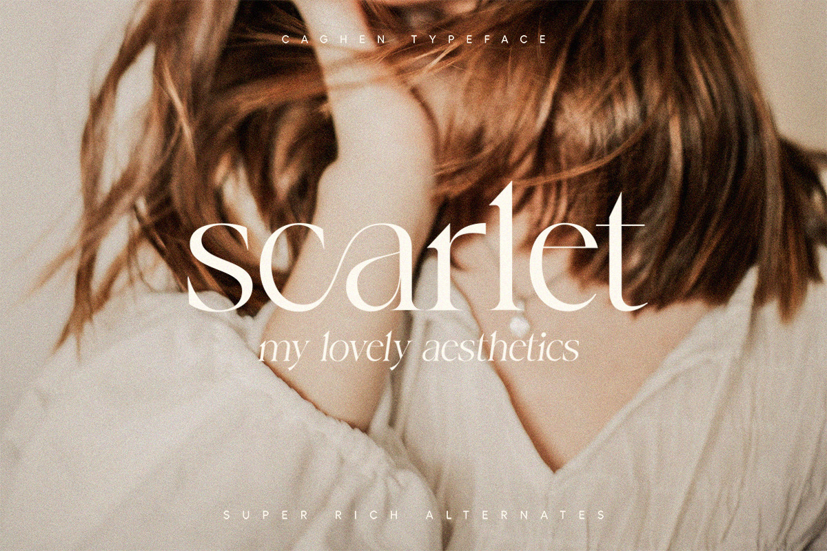 Caghen | Rich Ligature Serif, a Serif Font by Pentagonistudio (Photo 2 of 9)