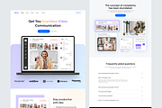 Video Call Platform SaaS Landing pag, an UI Kit Template by UiDex (Thumbnail 2 of 4)