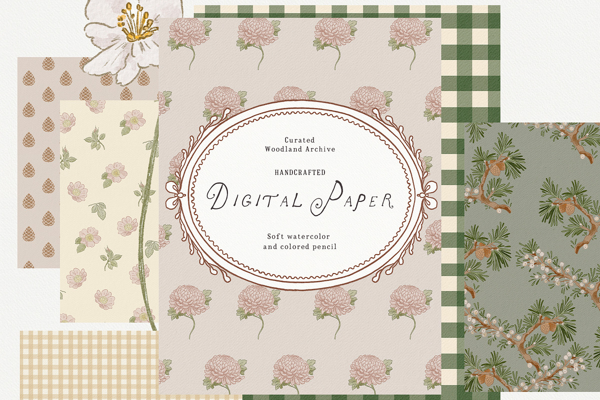Bramblewood Tales Woodland Clipart, a Decorative Illustration by Muse Artist (Photo 13 of 29)