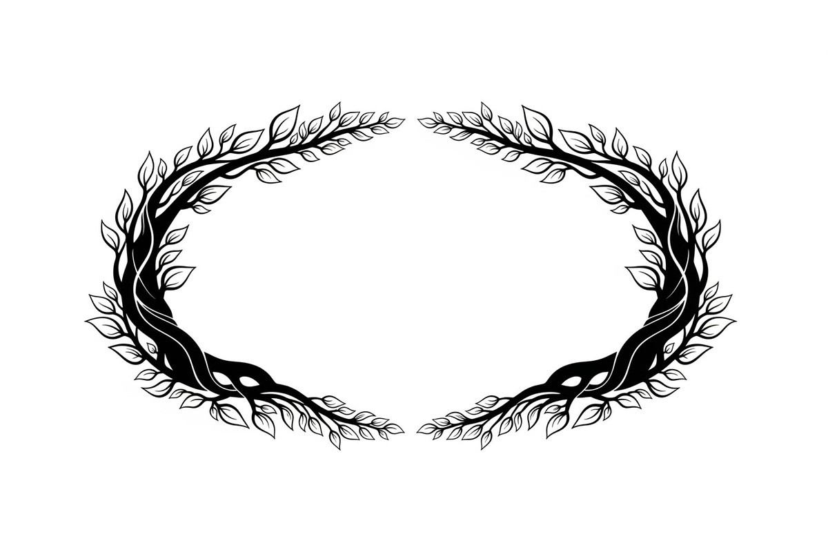Nature Wreath Frame Vector Bundle, an Illustration by jahid234 (Photo 49 of 51)