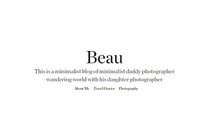 Beau Personal Blogging HTML Template