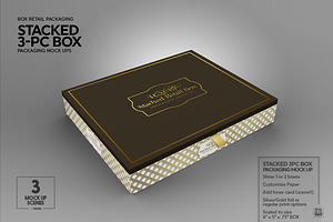 Stacked 3pc Box Mock Up