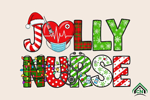 Christmas Jolly Nurse Png, an Illustration by Craft Nest