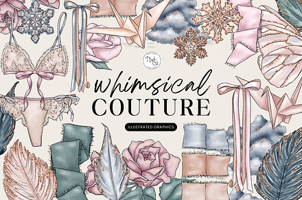 Whimsical Girly Clip Art Bundle
