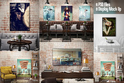 Canvas Poster Mock Up V3, a Print Template by Pixel Place (Thumbnail 4 of 6)
