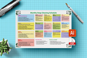 Monthly Deep Cleaning Schedule