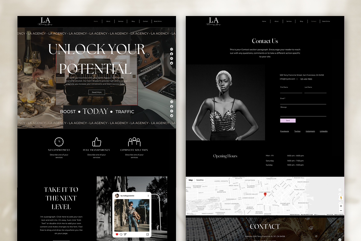 Wix Website for Marketing Agency, a Websites & App Template by Cosmic Design (Photo 2 of 9)