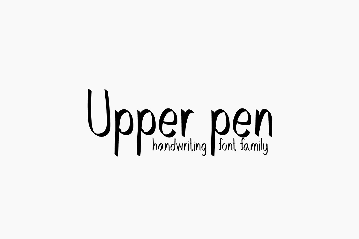 Upper Pen, a Script Font by TKDoodle (Photo 1 of 8)