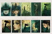 FOREST NYMPH JUNK JOURNAL PAPER, a Person Illustration by Daring Digies (Thumbnail 3 of 9)