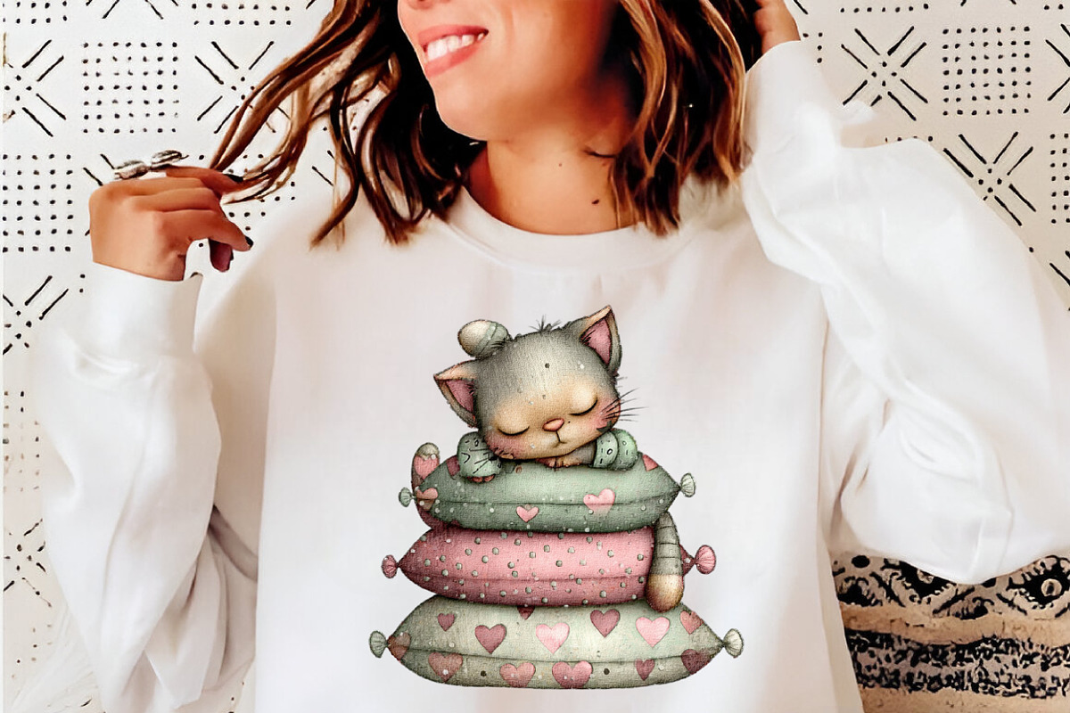 Whimsical Valentines Cat Png, an Illustration by SinaCreation (Photo 9 of 11)