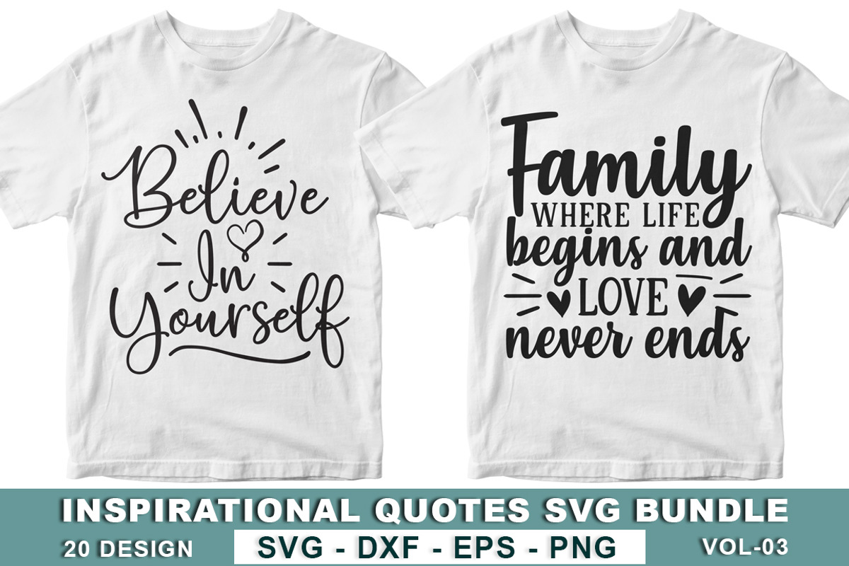 Inspirational Quotes SVG Bundle, an Illustration by Designvipe (Photo 2 of 3)