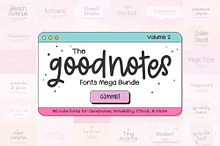 Goodnotes Font Bundle Volume 2