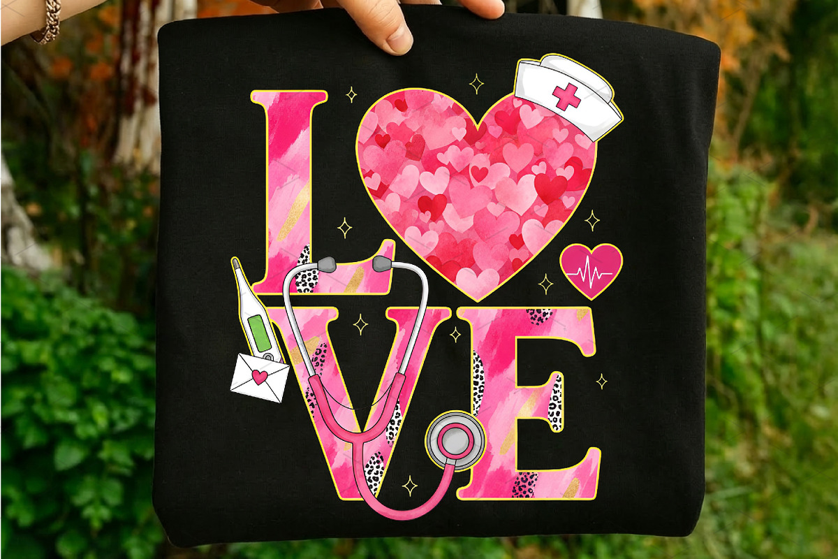 Valentine Love Nurse Png, an Illustration by Libby Wishes (Photo 1 of 8)