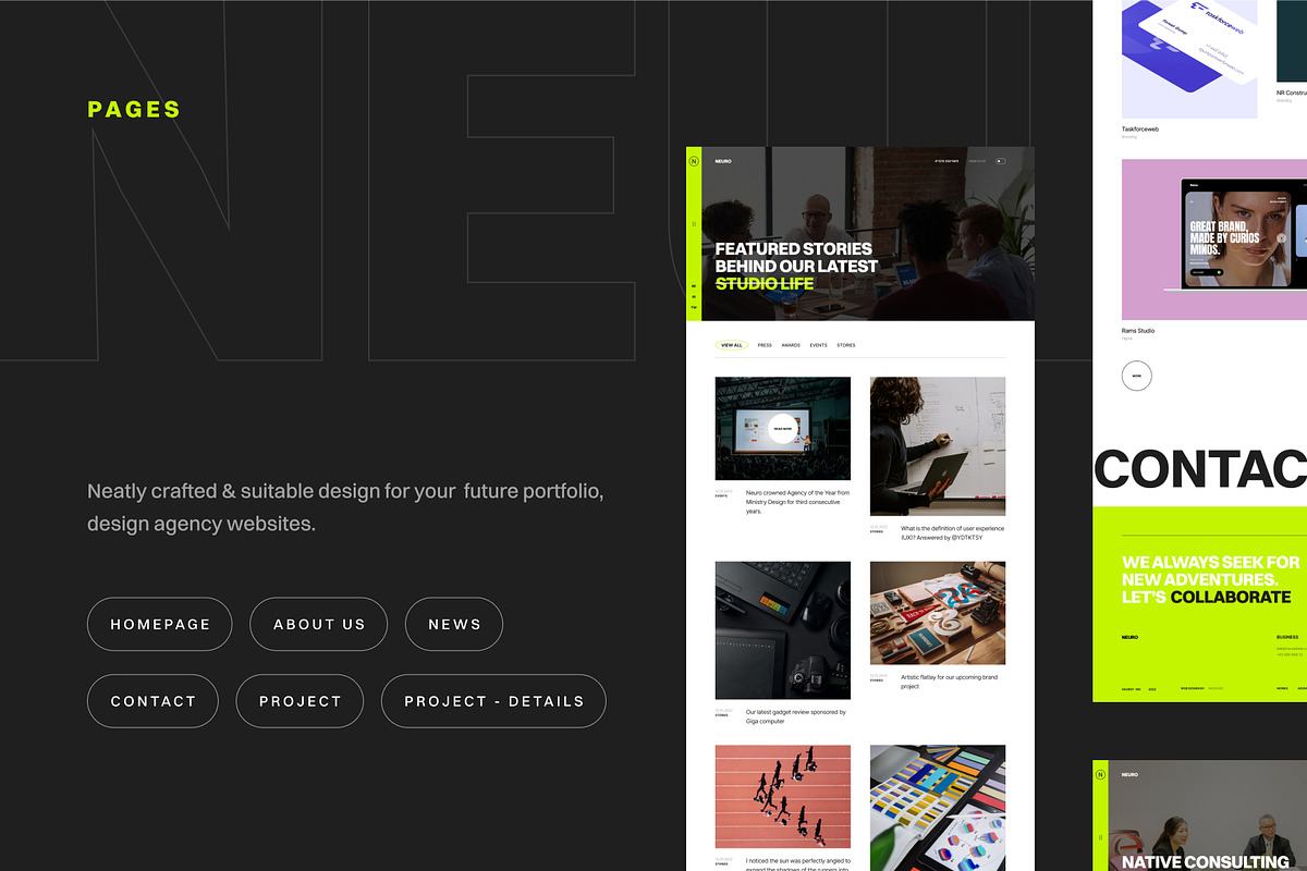 NEURO v2 - Agency Figma Web UI, an UI Kit Template by neuwebz (Photo 4 of 5)
