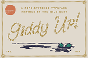 Giddy Up | rope script, a Script Font by Grant Beaudry (Thumbnail 1 of 5)
