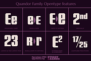 Quandor Family, a Sans Serif Font by Stiggy & Sands (Thumbnail 8 of 9)
