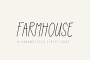 Farmhouse Handwritten Font, a Script Font by Sofia Skoog (Thumbnail 1 of 11)