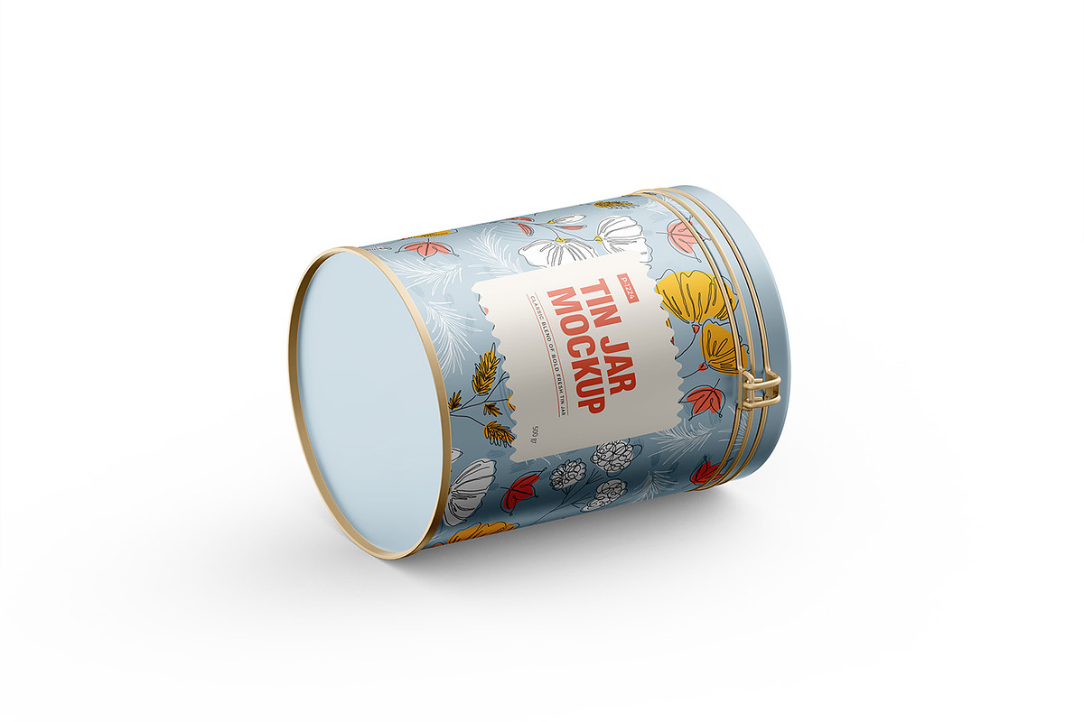 Tin Jar With Locking Lid Mockup, a Cups & Container Mockup by Ram Studio LLC (Photo 13 of 14)