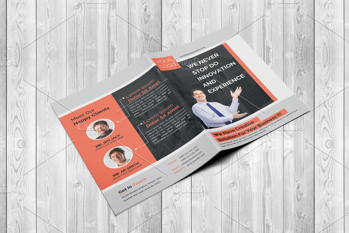 Corporate Bi-Fold Brochure Template, a Brochure Template by Alice_s (Photo 3 of 6)