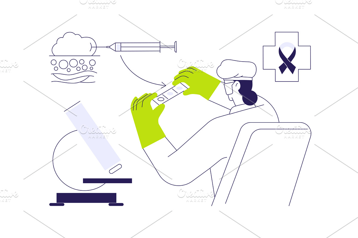Biopsy abstract concept vector, a Healthcare Illustration by Visual Generation