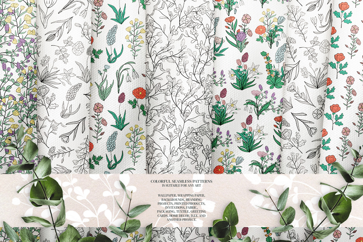 Botanical Wildflowers. Patterns, an Illustration by Diana Kovach (Photo 9 of 11)
