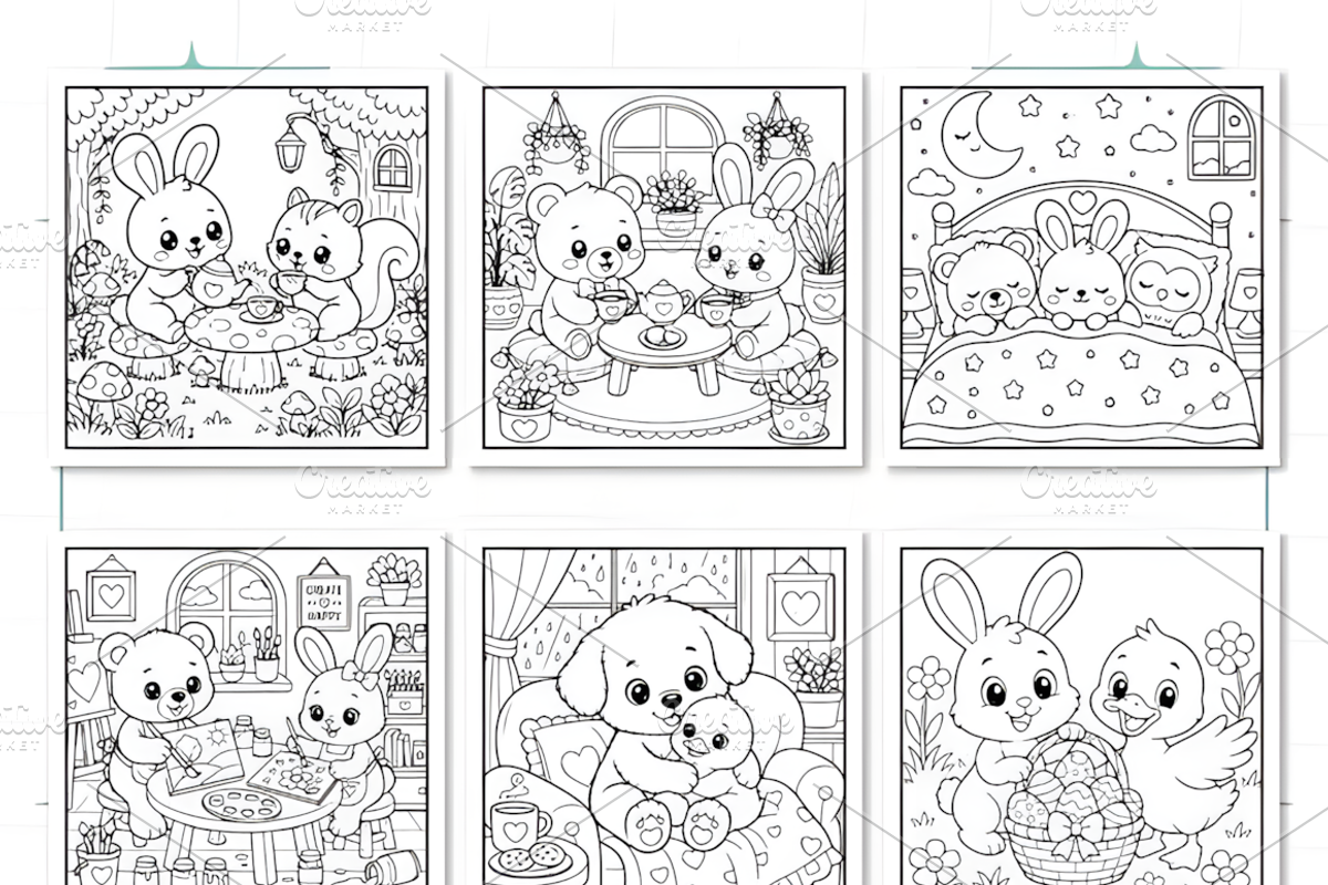 Cozy Friends Cute & Comfy, an Animal Illustration by Design Station (Photo 3 of 3)