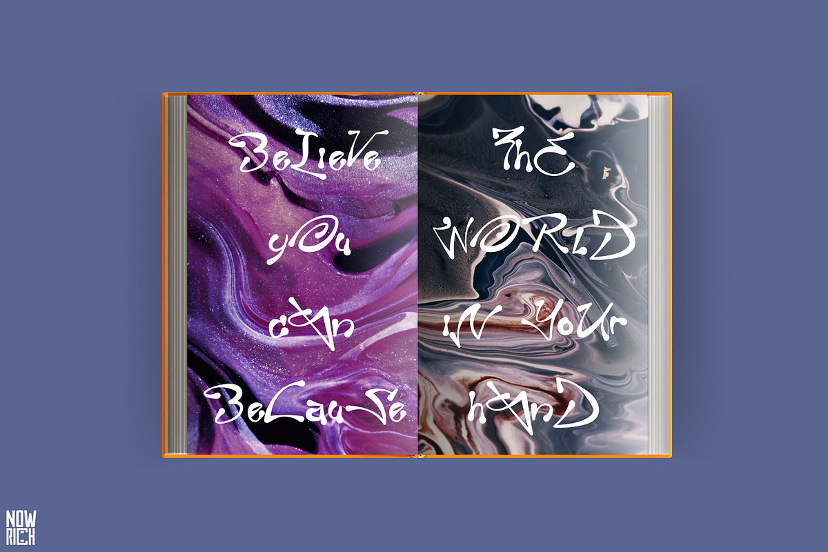 Exertion Display Typeface Grafiti, a Handwritten Font by Nouric Design (Photo 7 of 10)
