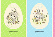 Easter Bunny cards and pattern, a Texture Illustration by Helga Lukas (Thumbnail 1 of 3)
