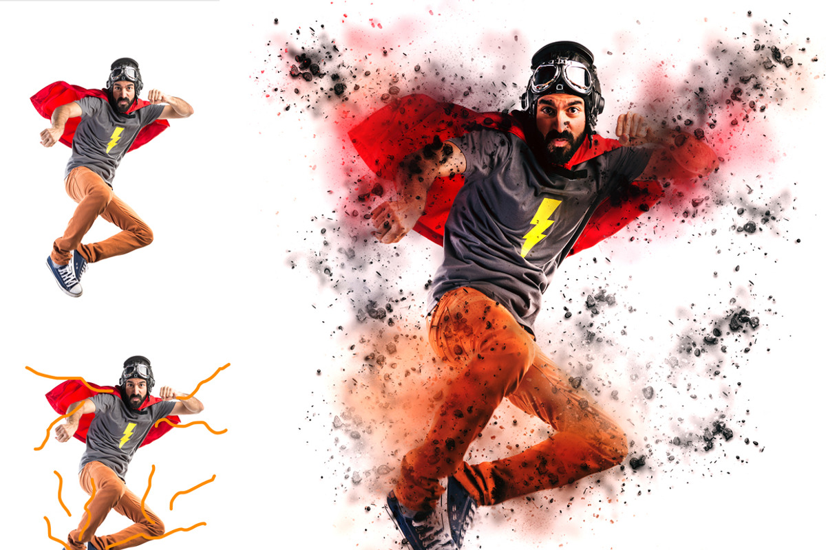3D Dispersion Photoshop Action, an Action Add-On by MRI STUDIO (Photo 3 of 12)
