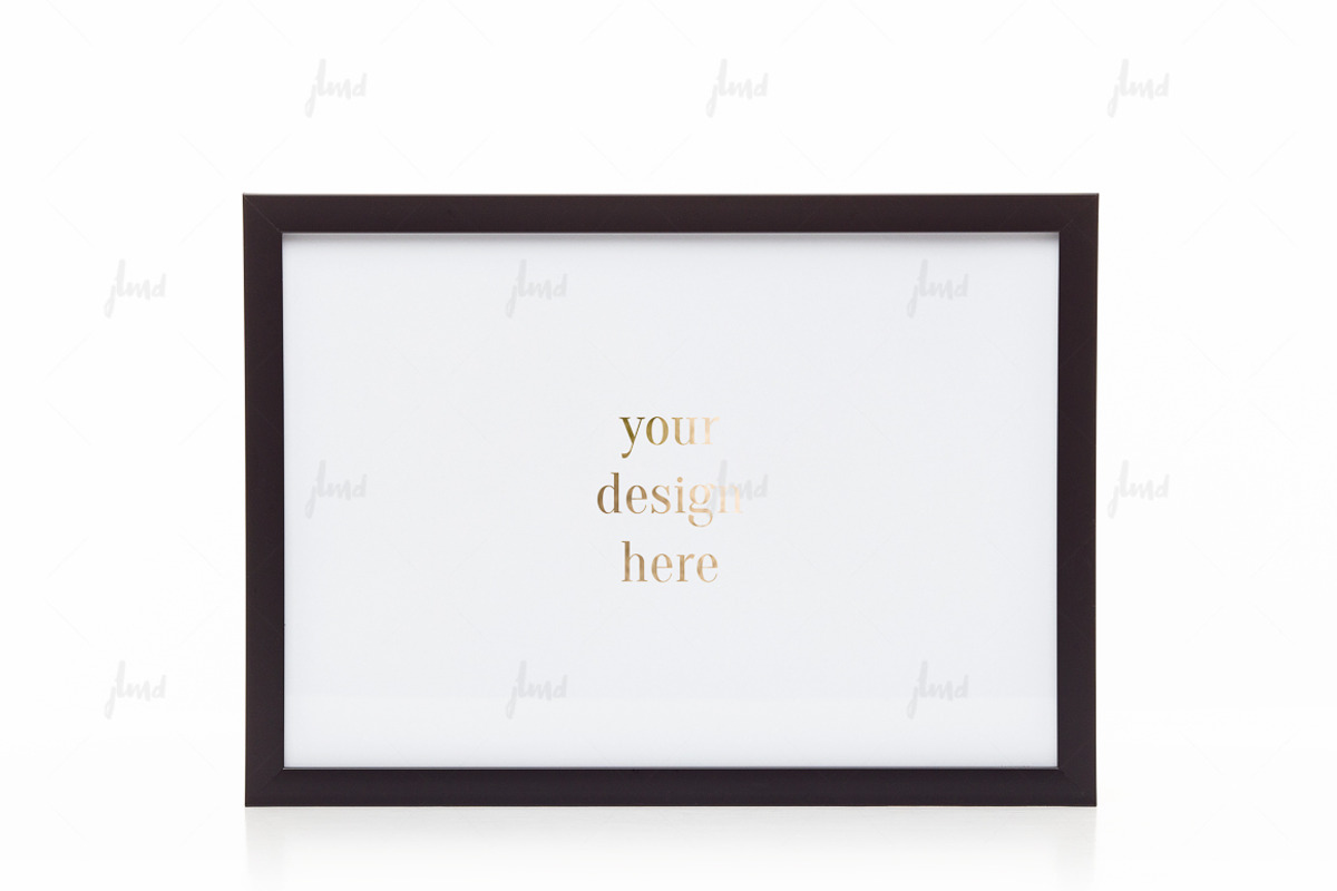 Dark styled frame isolated mockup, a Print Template by JustLikeMyDesktop (Photo 3 of 3)