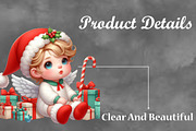 Christmas Cute Angel Clipart Bundle, a Work Illustration by Craft Nest (Thumbnail 3 of 5)
