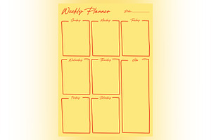 Weekly Planner Sheet Design-27