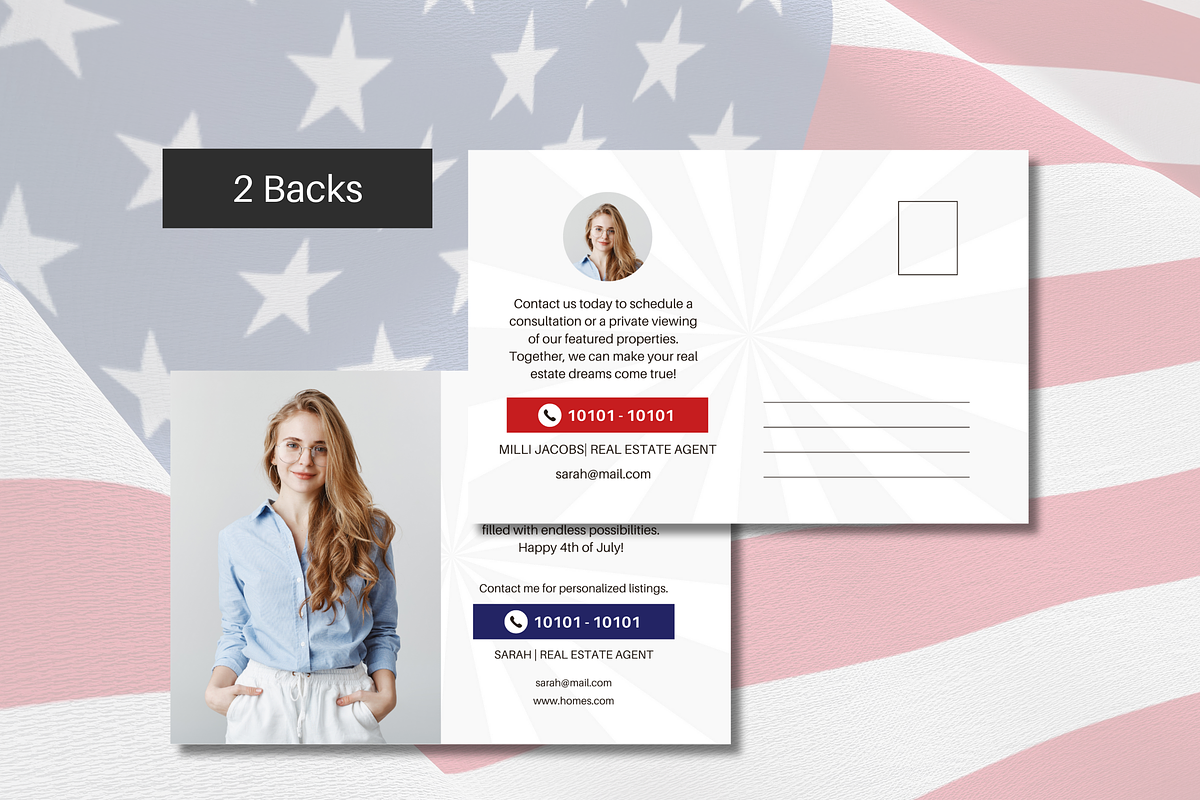 Real Estate 4th of July Postcard, a Card Template by Modernastic - Canva (Photo 2 of 4)