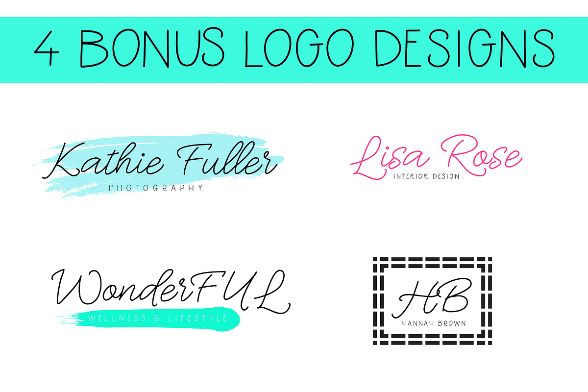 Oh Wonder Font + Bonus Font & Logos preview 7