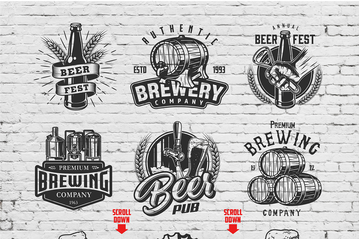 Retro Beer Bundle, a Poster Template by DGIM studio (Photo 2 of 10)