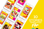 Food Instagram Story Canva Template, a Social Media Template by DreamColor (Thumbnail 2 of 5)