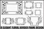Elegant Floral Frame Bundle, an Illustration by jahid234 (Thumbnail 1 of 9)