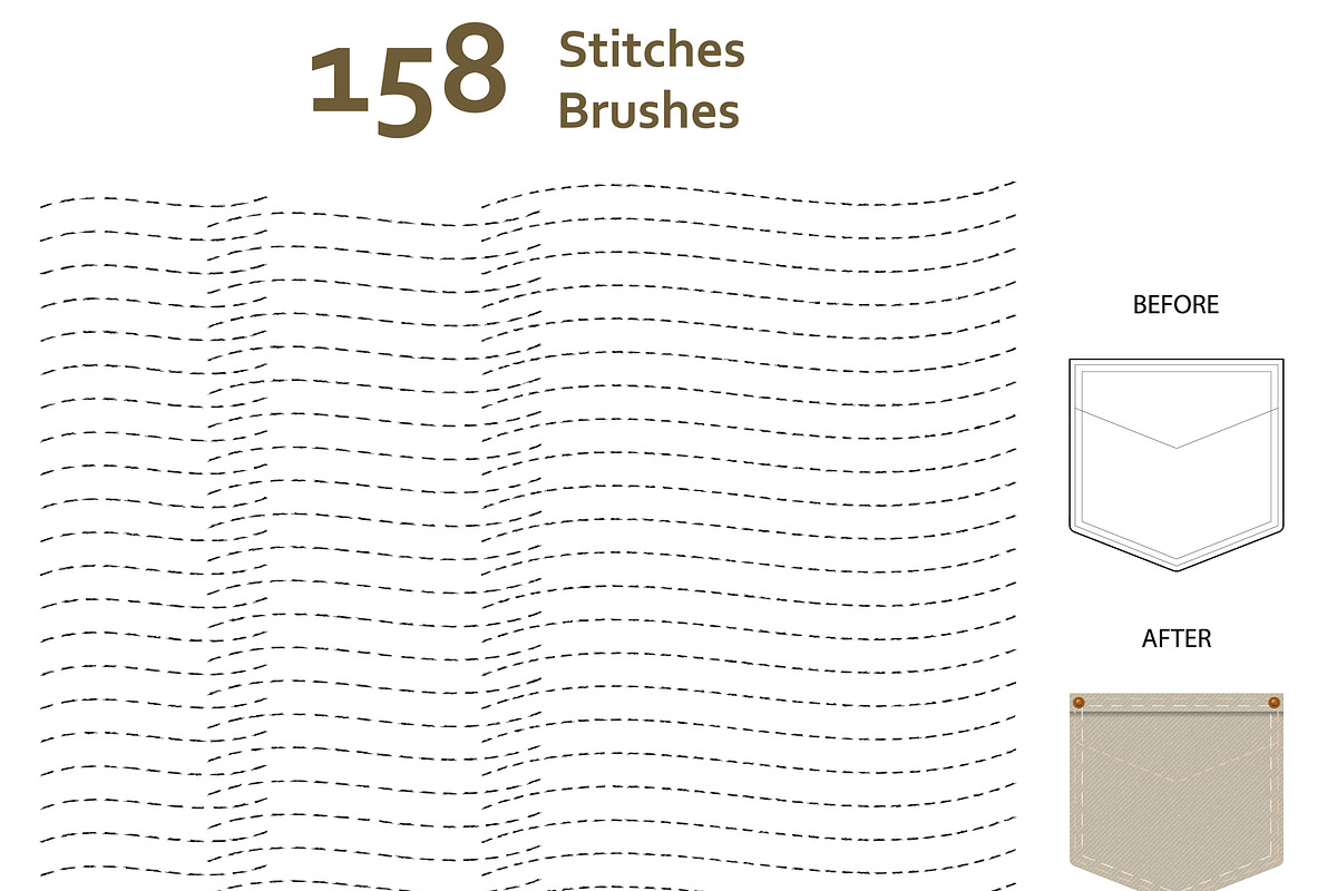 AI Mixed Stitches Brushes, a Brush Add-On by 103cia (Photo 2 of 3)