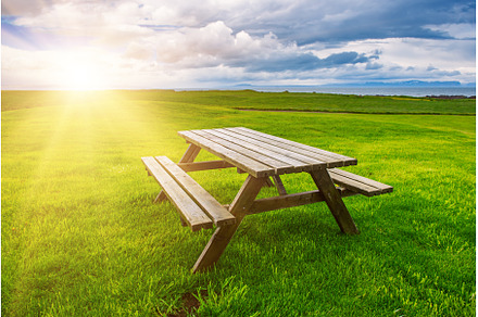 Picnic table in Iceland, a Nature Photo by Nature and travel