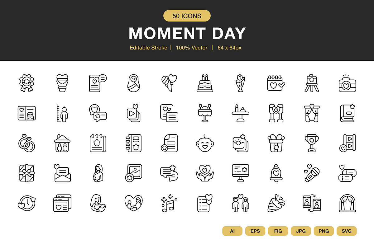 Moment Day Icons, an Icon by Spacepixel Creative