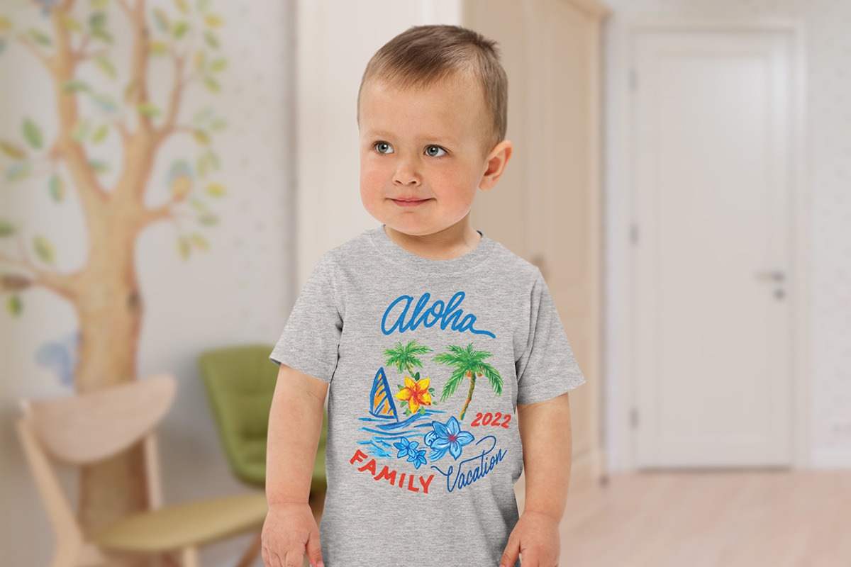 Hawaii Family Vacation T-Shirt Print, an Object Graphic by Paul Lesser (Photo 4 of 6)