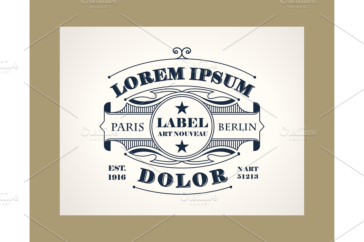 Vintage Art Deco Logo, a Branding & Logo Template by Pgmart (Photo 2 of 2)