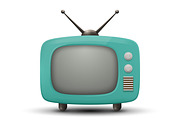 Retro TV Vector Illustrations, an Object Graphic by Gomolach (Thumbnail 5 of 9)