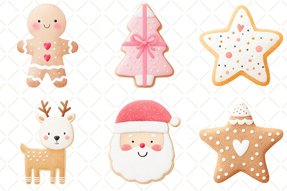 Christmas Sugar Cookie Clipart, an Illustration by Black Bird Studio (Photo 2 of 6)