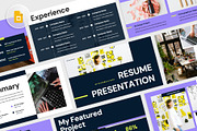 Resume Google Slides, a Presentation Template by rgbryand (Thumbnail 1 of 7)